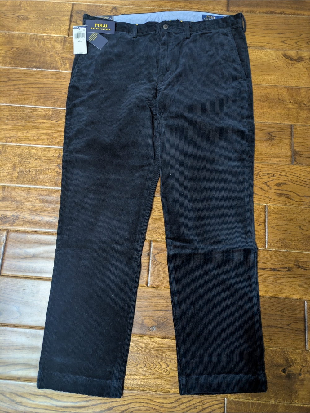 Ralph Lauren - Polo Bedford Straight Fit - Corduroy In Navy Blue - New